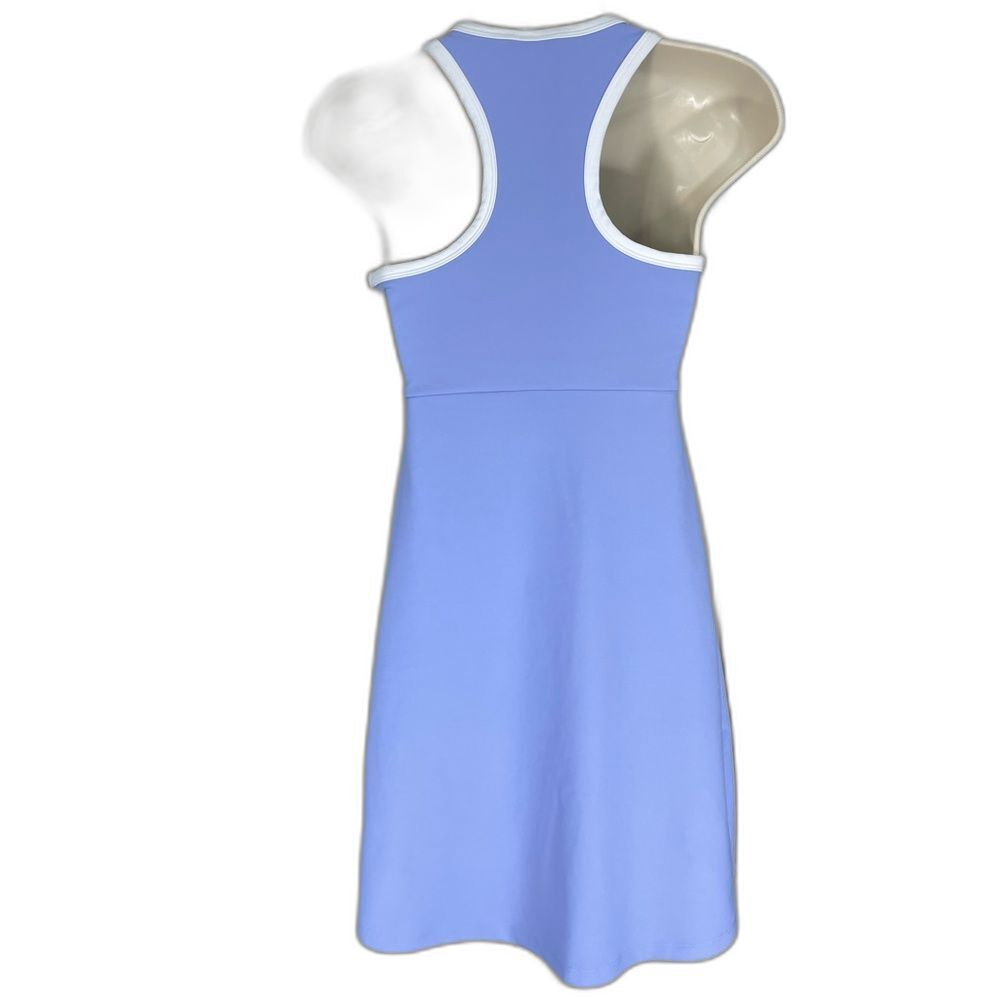 Athletic Dress W/ S Periwinkle Blue Zip Front Nwot - Picture 4 of 13
